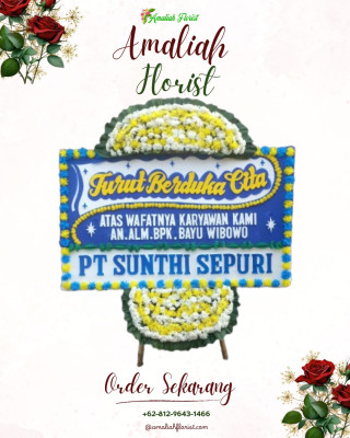 Papan Bunga Duka di Afe Taduma