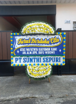 Papan Bunga Duka di Afe Taduma